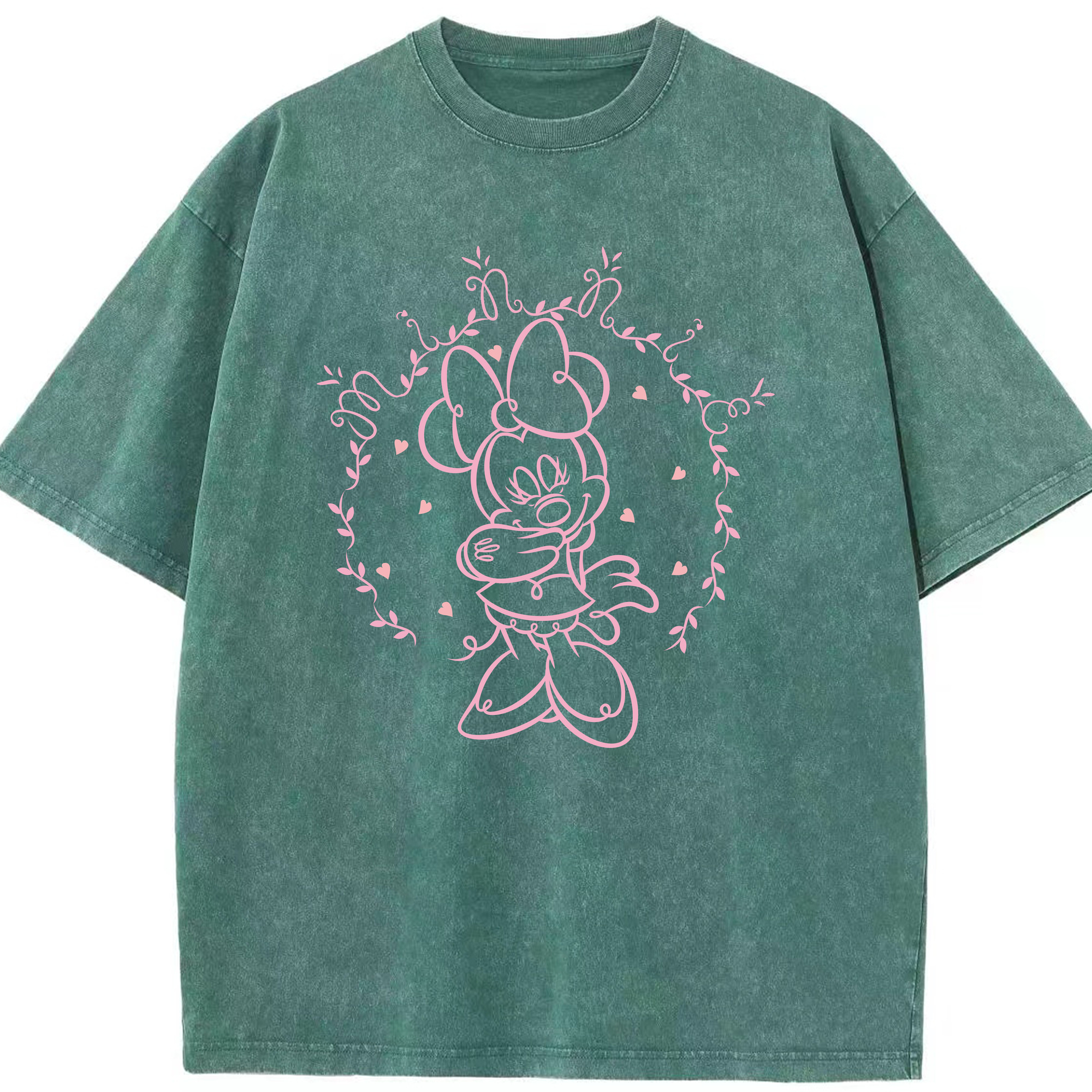 （画像用） ミッキーマウス Mickey Mouse 綿100% ヴィンテージ風 半袖Tシャツ（フロントプリント）